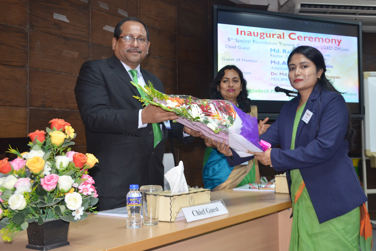 Inaugural Ceremony of 5th SFTC for LGED