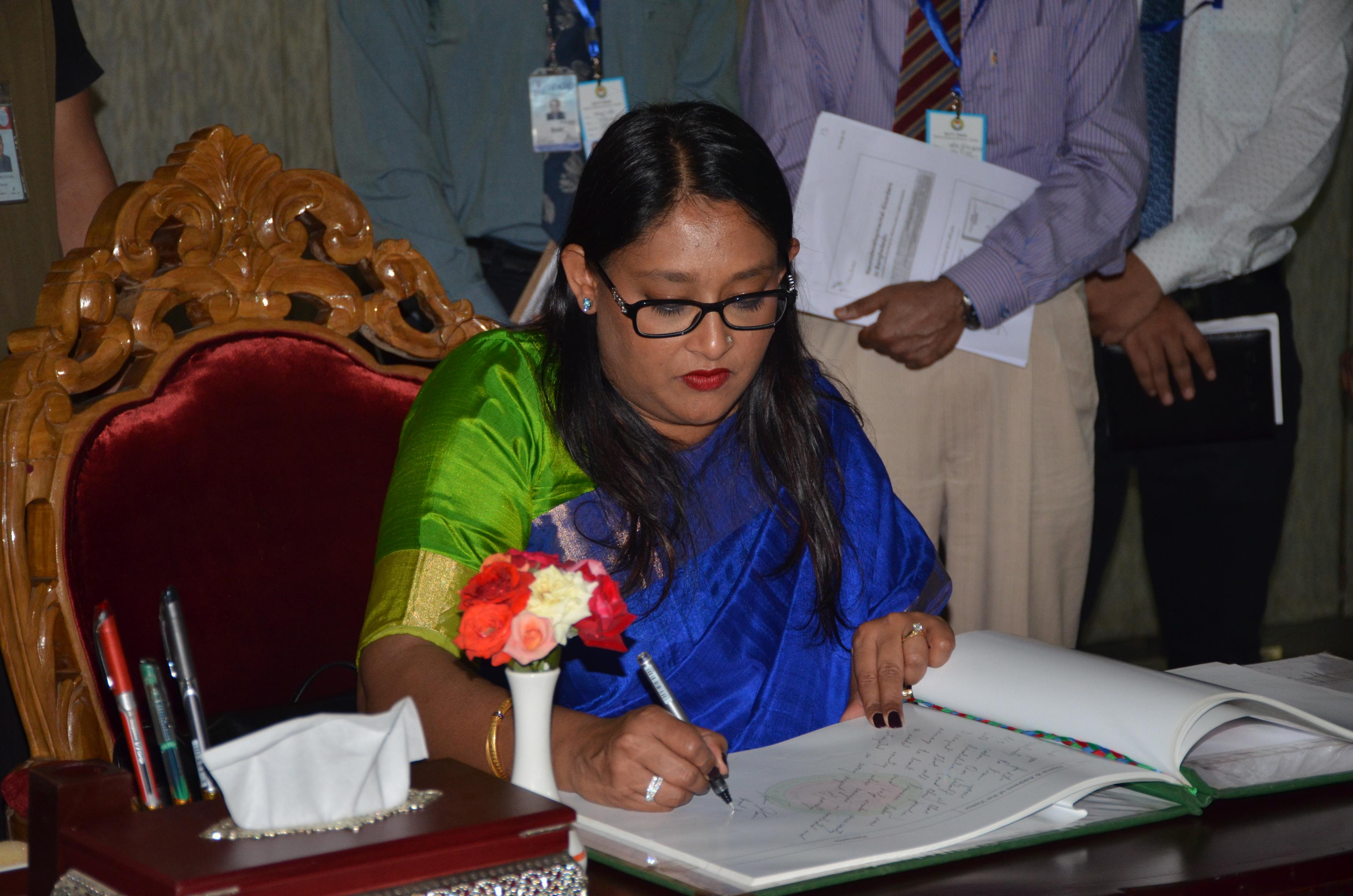 Saima Wazed Hossain at BPATC as Guest Speaker for 62nd FTC