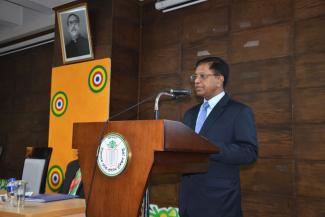 Dr. Md. Mozammel Haque Khan delivered speech to participant